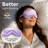 Mascarilla ligera de Umisleep no ejerce presión sobre los ojos para descanso cómodo.