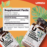 UMZU Ashwagandha - empaque USA, fabricación con control de calidad.