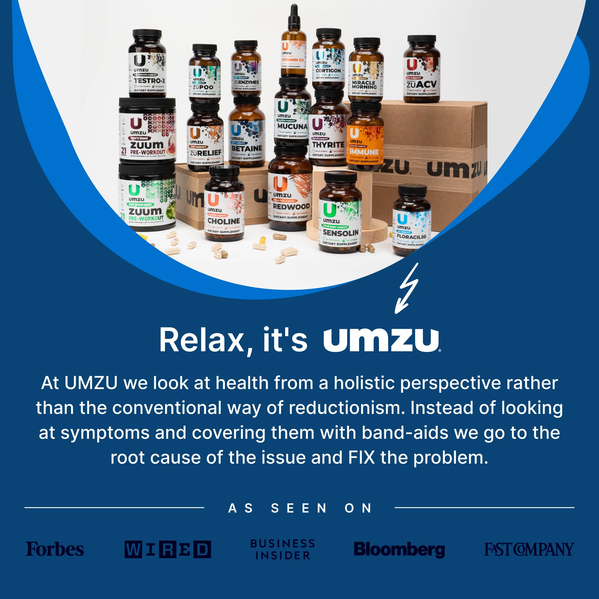 UMZU Betaine HCl: uso diario con comidas.