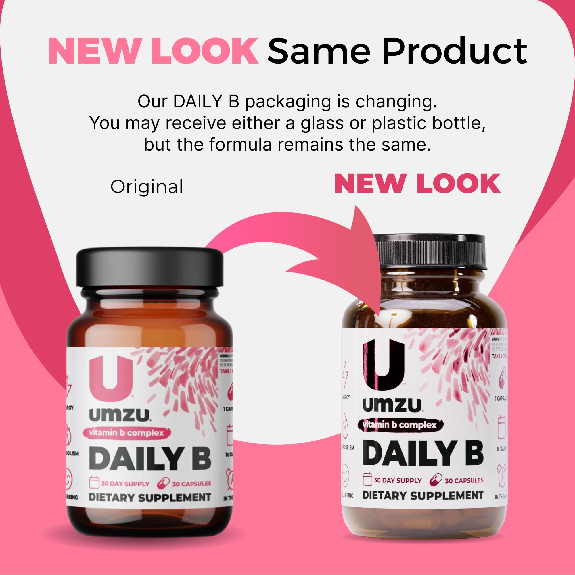 UMZU Daily B consumo diario que apoya metabolismo y claridad mental.