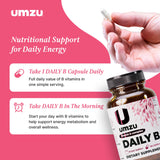 UMZU Daily B empaque con sello de calidad y procedencia en USA.
