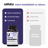 UMZU Magnesio Diario – envase transparente para revisar la pureza.