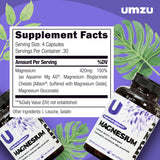UMZU Magnesio Diario – etiqueta frontal con información clara de ingredientes.