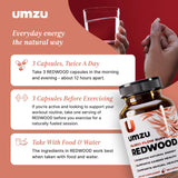 UMZU Redwood, composición de ingredientes y respaldo científico