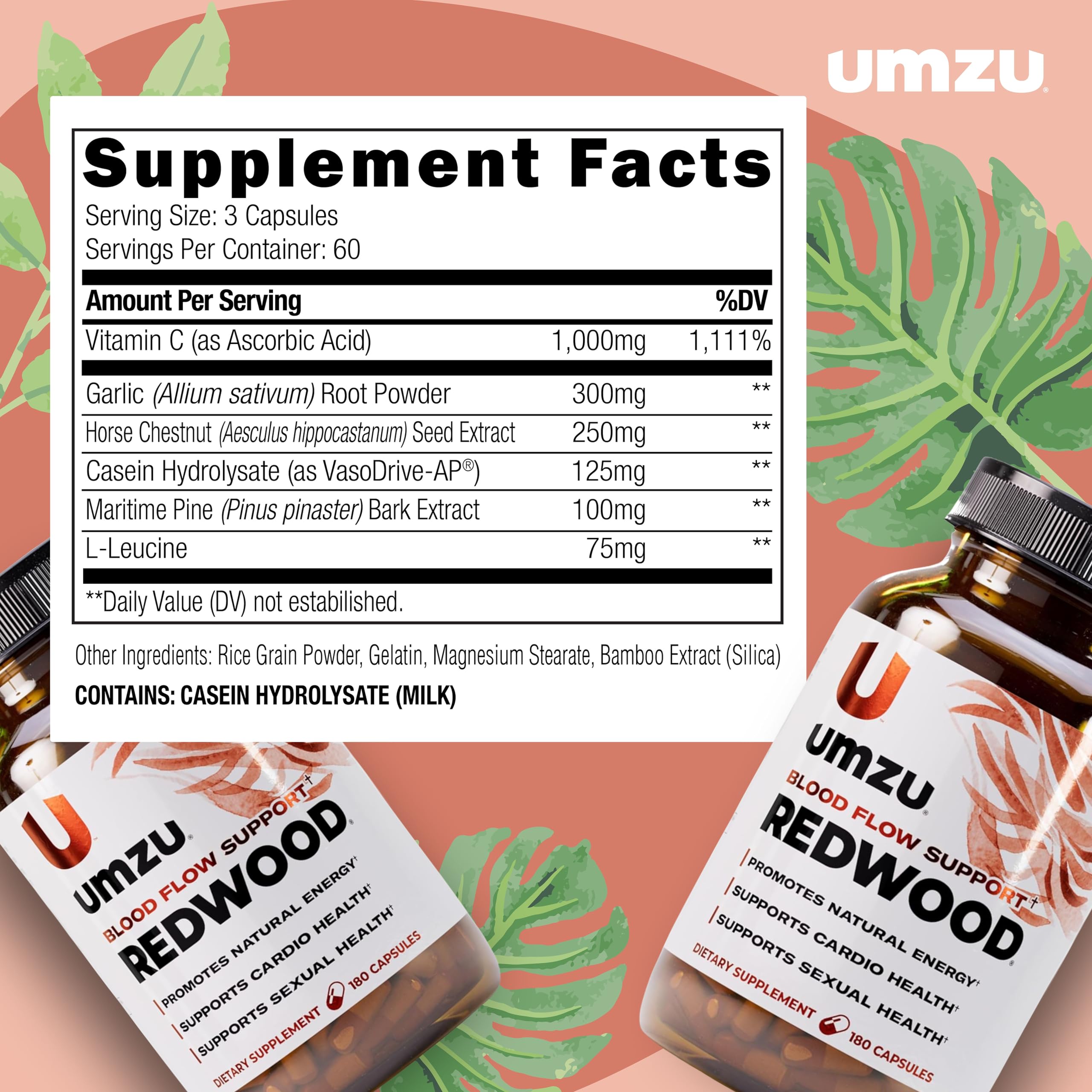 UMZU Redwood, dosis diaria para energía sostenida