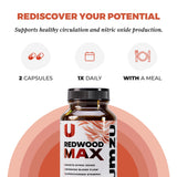 UMZU Redwood Max: corteza de pino, ingrediente natural destacado