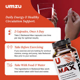 UMZU Redwood Max: resveratrol, potencia antioxidante para la recuperación