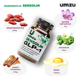 UMZU Sensolin: etiqueta de ingredientes con dihidroberberina y canela de Ceilán.