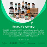 UMZU Sensolin: toma con agua para incorporar la rutina.