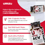 UMZU zuACV prebióticos para soporte de microbiota saludable.