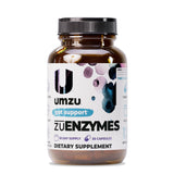 UMZU zuEnzymes: bote de cápsulas para apoyo digestivo diario.