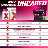 Uncaged Performance creatina gomitas probadas en laboratorio para pureza