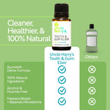 Cuidado bucal natural para dientes y encías con Uncle Harry's.