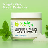 Paquete de dos dentífricos veganos sin fluoruro de Uncle Harry's