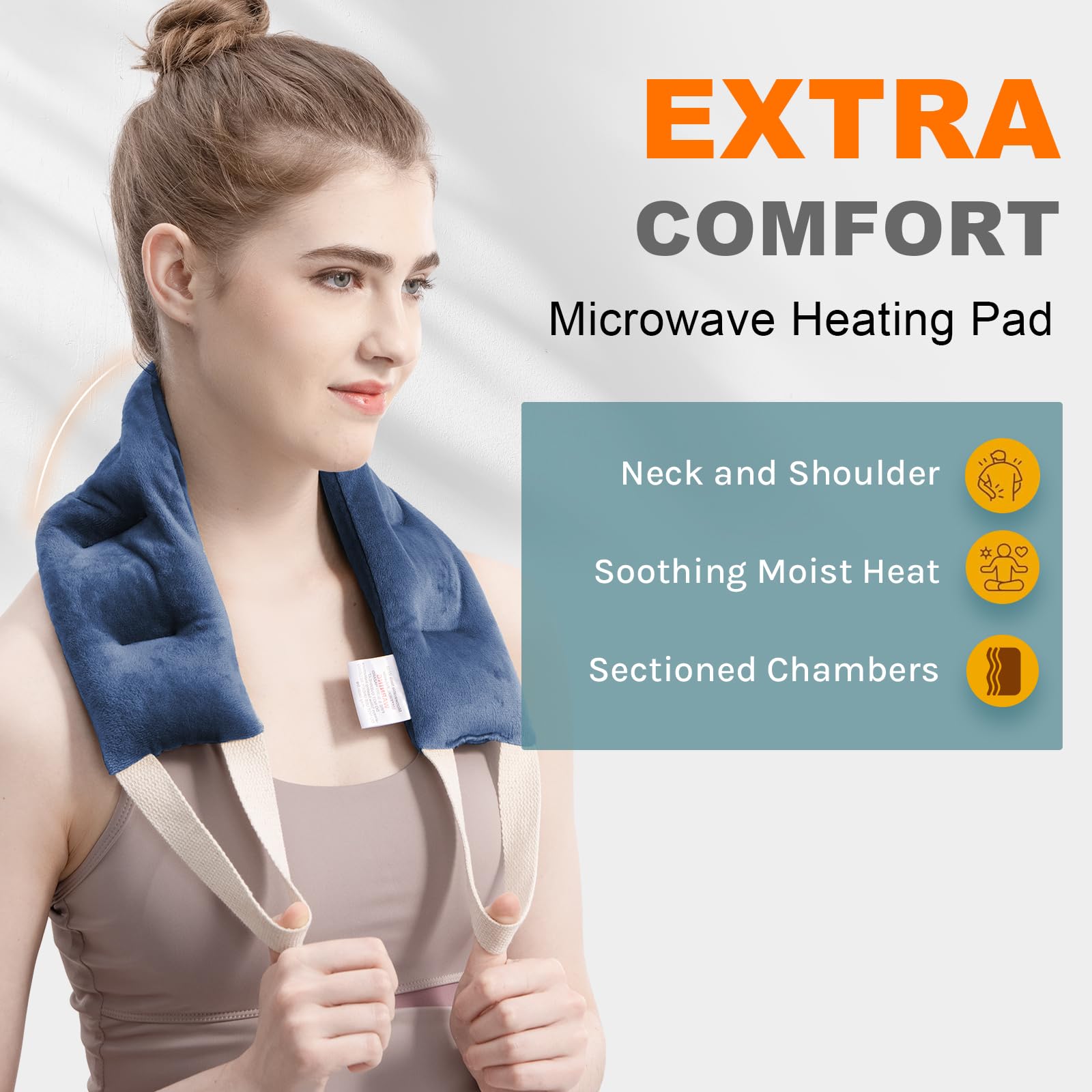 Almohadilla unc n con diseño ergonómico para hombros, presión suave y alivio cómodo.