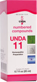 UNDA 11 Compounds botella de 20 ml para uso diario y apoyo al bienestar.