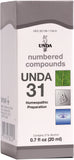UNDA 31 Compuestos botella 0,7 oz, preparado para uso domiciliario de forma natural.