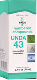 UNDA 43 compuestos numerados, botella para uso diario de bienestar