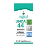 UNDA 44 Componentes Numerados, botella para uso diario y apoyo suave