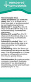 Etiqueta frontal de UNDA 24 Compuestos Numerados, lectura clara para uso responsable.
