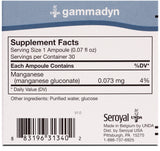 UNDA Gammadyn Mn etiqueta, ingredientes biodinámicos visibles.