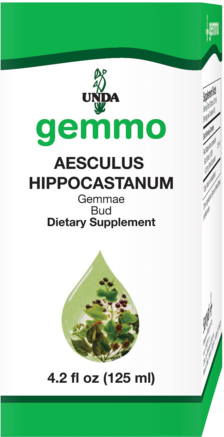 UNDA Gemmo terapia Aesculus hippocastanum, brote fresco, posible apoyo al bienestar linfático