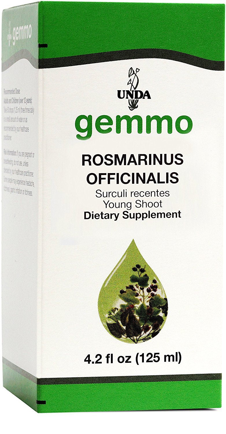 UNDA Gemmo Therapy Romero: extracto de brote joven para drenaje bioterapéutico y bienestar