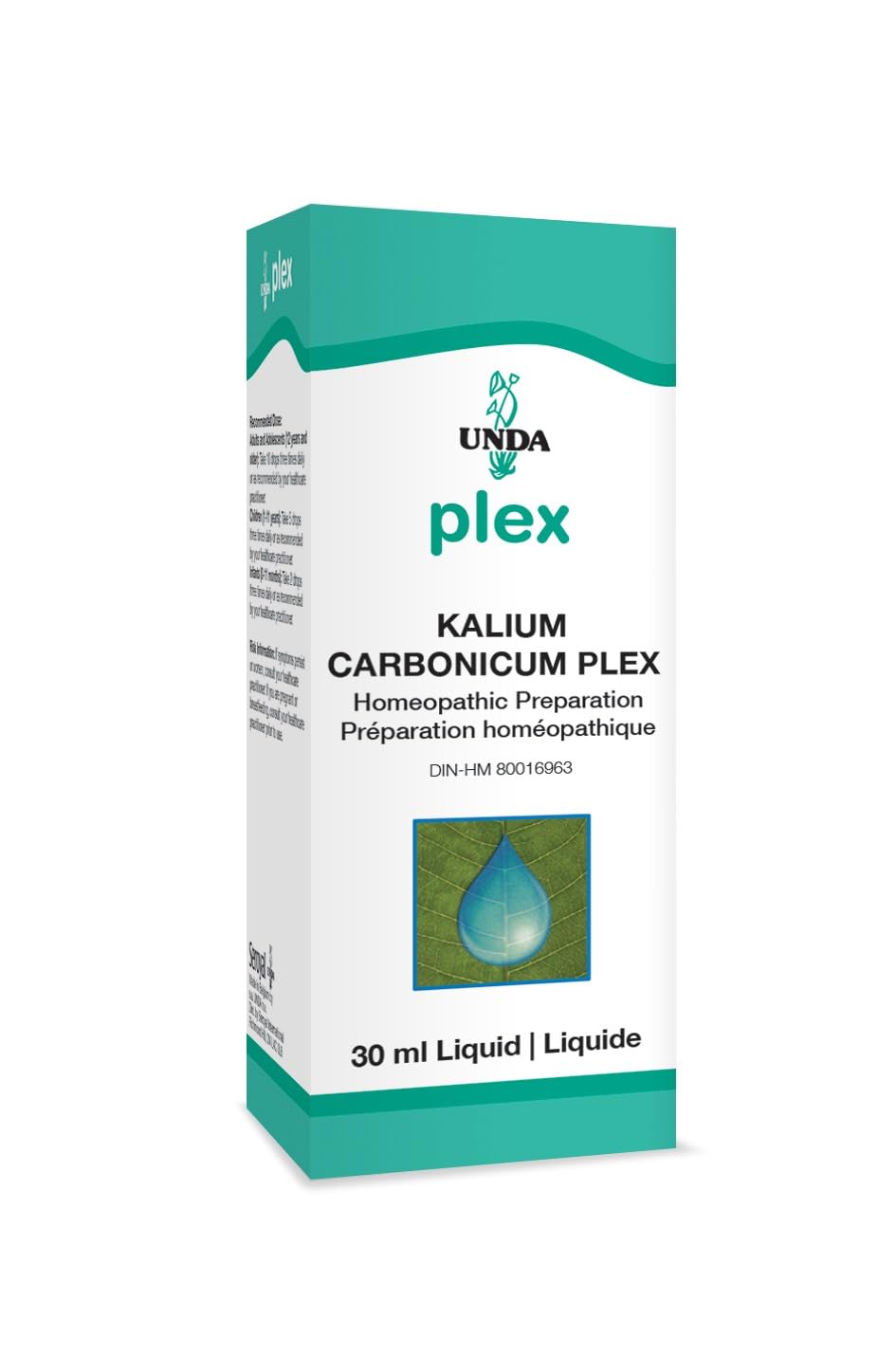 UNDA Kalium Carbonicum Plex, botella de vidrio: apoyo digestivo suave para molestias ocasionales.