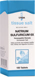 UNDA Natrium Sulfuricum 6X: tabletas en frasco para uso ocasional de molestias digestivas.