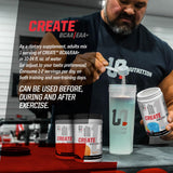 Undefined Nutrition Create sabor naranja cítrica, envase visible y experiencia de sabor suave