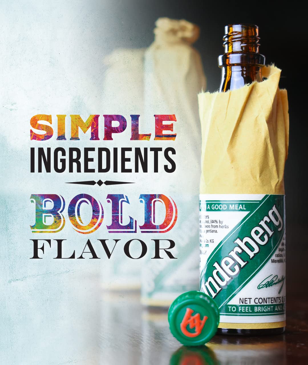 Underberg 2025, contraste dorado, refuerza la sensación premium en el estante.