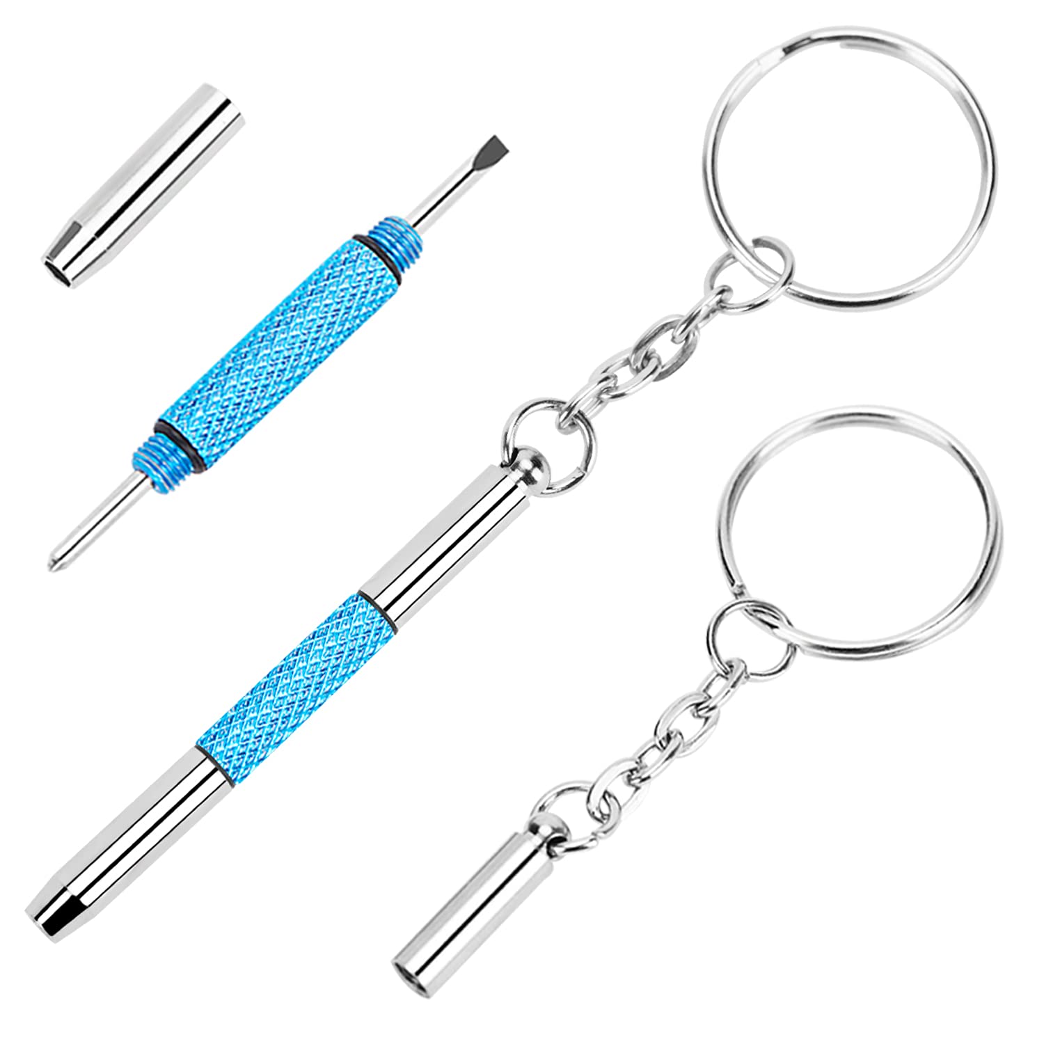 UNEAK kit destornillador para anteojos 3 en 1, práctico llavero para reparaciones rápidas.