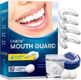 UNIEDI protector bucal nocturno para bruxismo, ajuste cómodo durante el sueño.