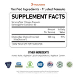UniHealth Colina 500 mg, apoyo prenatal para desarrollo cerebral del bebé.