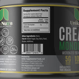 Unike Nutra creatina monohidrato micronizada mejora absorción y disolución en agua