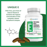 UNIQUE E Capsulas blandas: porcion diaria en envase para salud general.