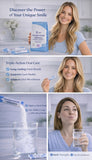 UniqueSmile Probiotics frasco exhibe postbióticos para soporte funcional.