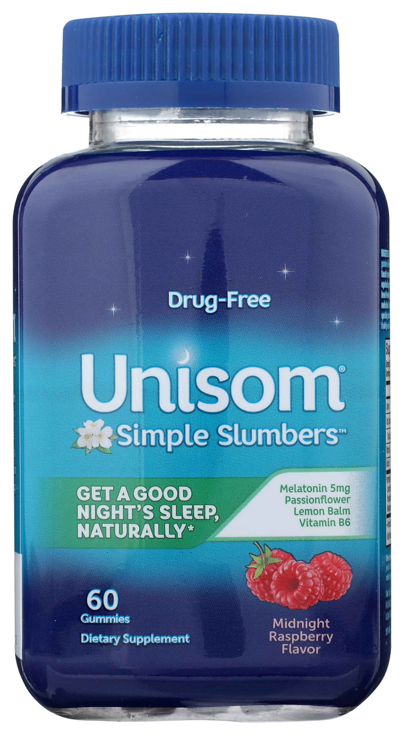 Unisom Simple Slumbers: botella-frente, gominolas con melatonina para dormir mejor