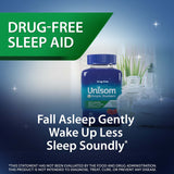 Etiqueta del producto Unisom Simple Slumbers para consumo responsable