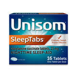 Unisom SleepTabs: botella de 16 cápsulas para descanso nocturno