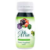 Univera Xtra Minis, etiqueta frutal, destaca ingredientes naturales para energía diaria.