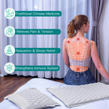 UNMERA almohada de acupresión con relleno de cáscaras de trigo sarraceno para cuello cómodo