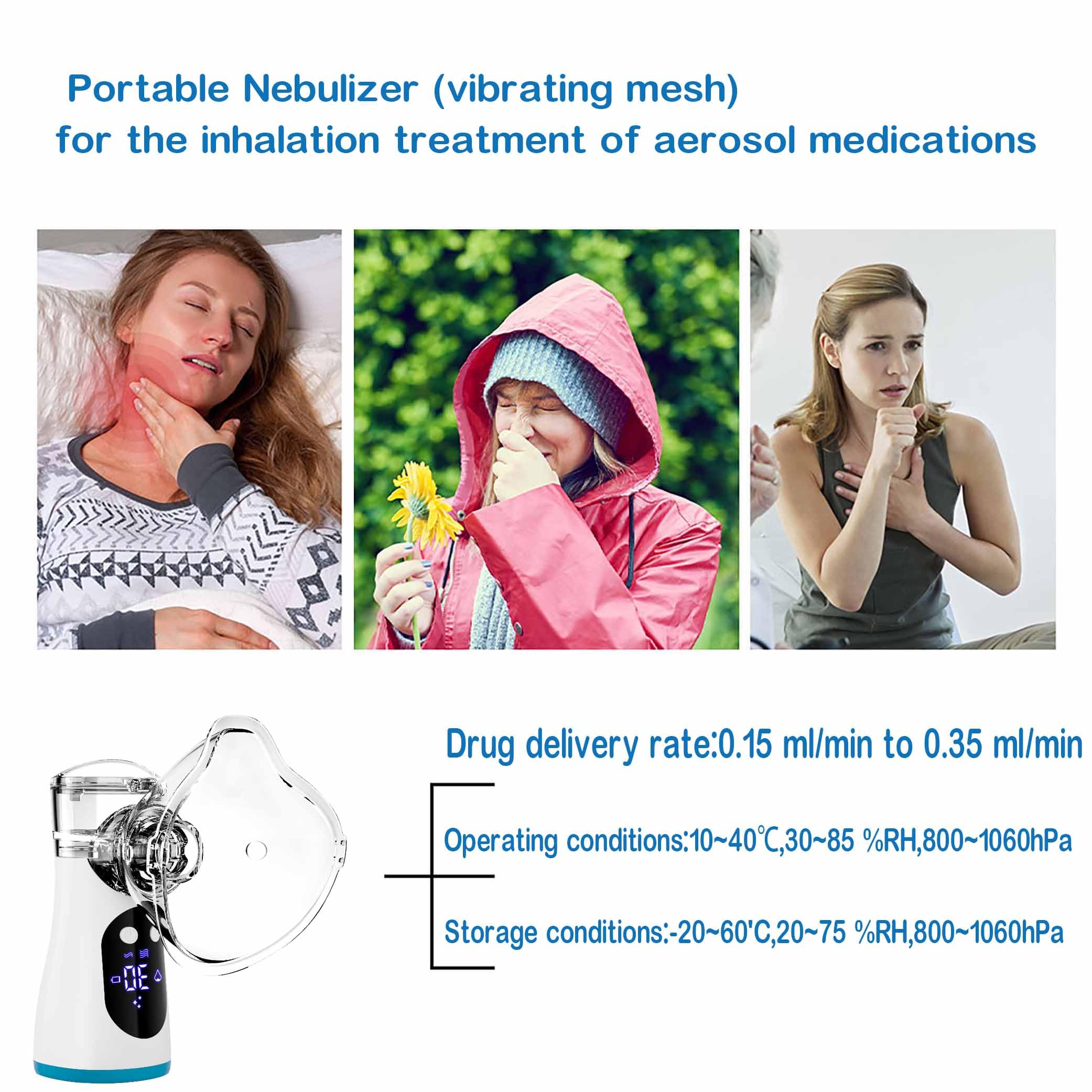 UNOSEKS nebulizador portátil ideal para viajes y uso en casa