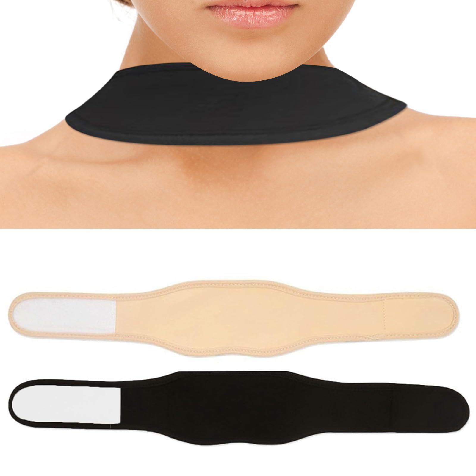 UOMIO cobertor tráqueostomía cuello ajustable, protección suave para uso diario