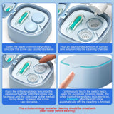 UpaClaire compatible con soluciones multipropósito o solución salina, evitando peróxidos.