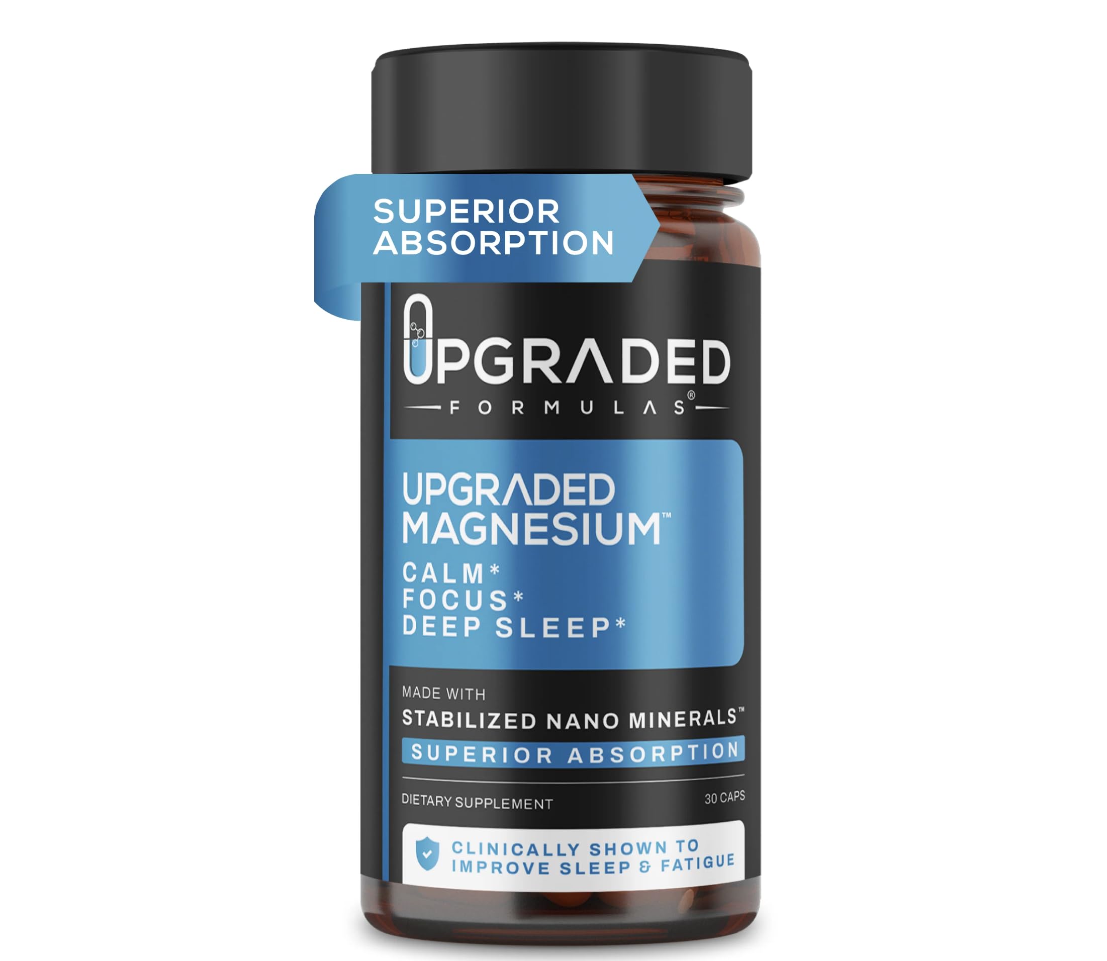 Upgraded Formulas Nano Magnesium cápsulas en frasco para dormir mejor y concentrarse