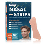 UPMOSTEK tiras nasales en empaque compacto para uso diario y viaje, para una respiración más cómoda.