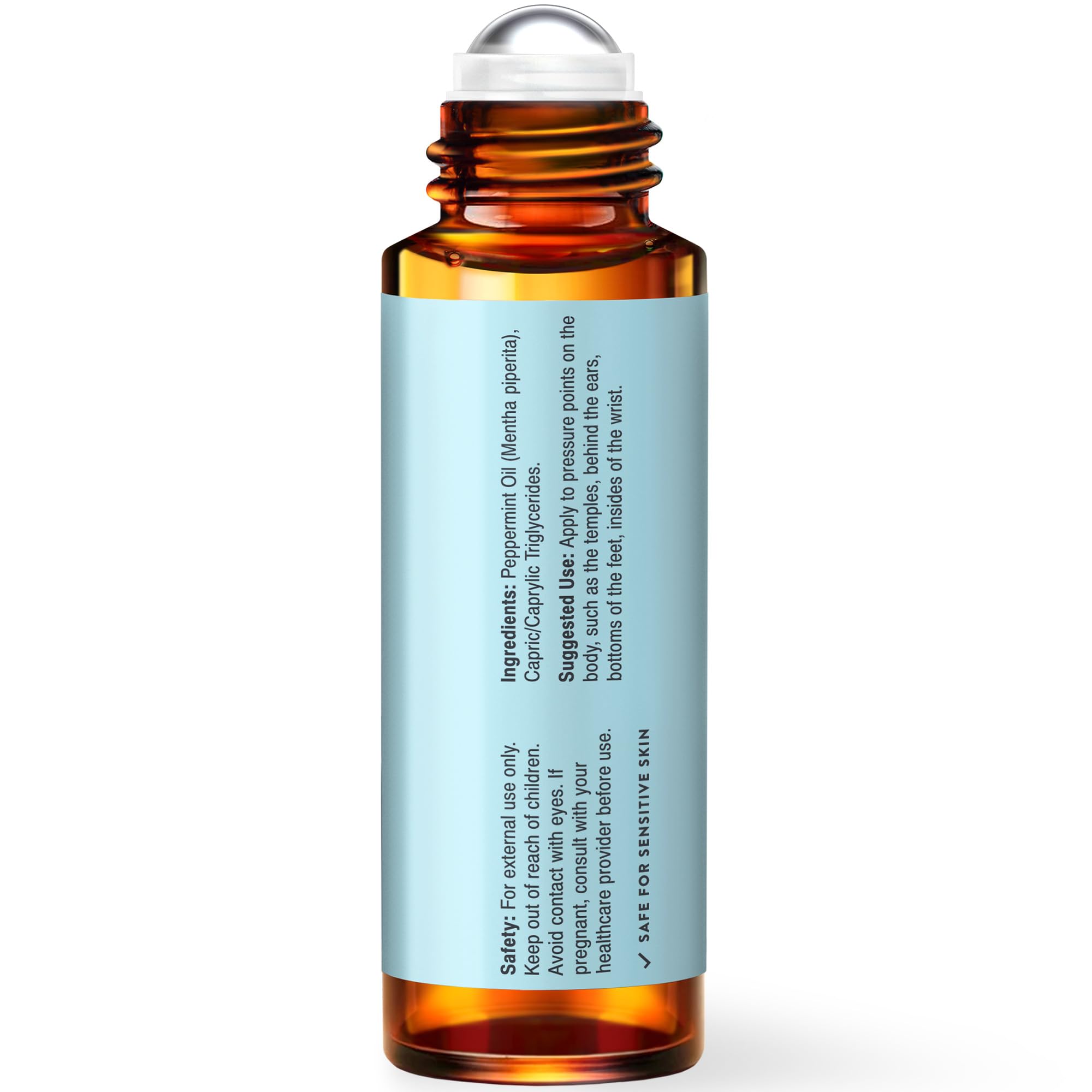 UpNature Aceite Esencial de Menta en Rodillo: seguridad de uso externo y guía de parche recomendada.