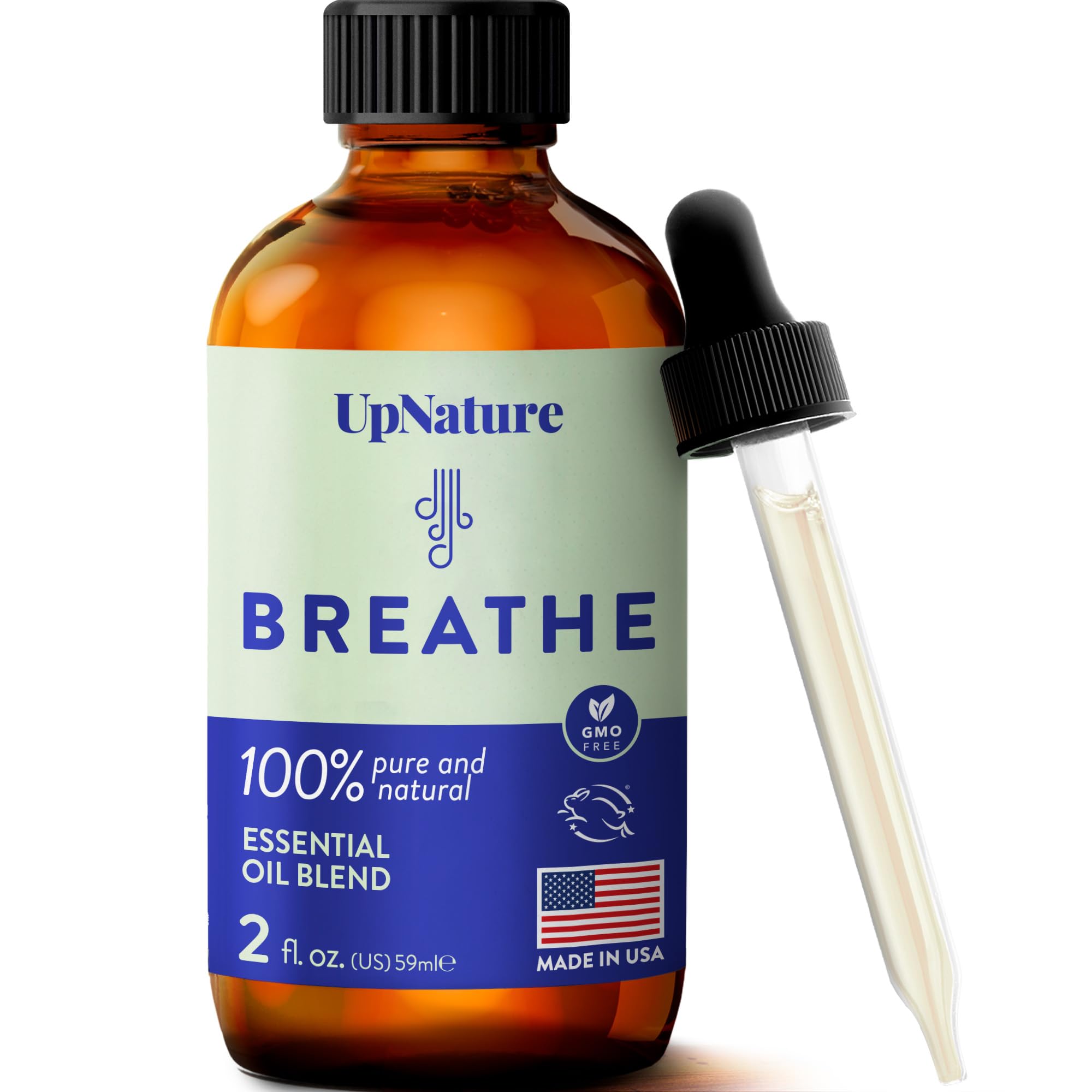 UpNature Breathe botella de aceites para difusor, perfuma y refresca espacios.