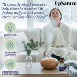 UpNature Breathe difusor con aceites para aroma fresco en casa.